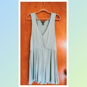 Seafoam Green V Neck dress